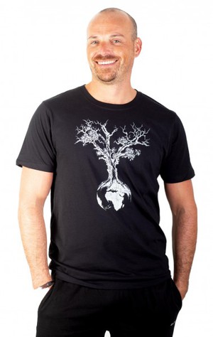 Fairwear Organic Shirt Black Weltenbaum from Life-Tree