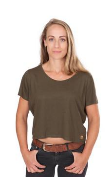 Fairwear Ecovero Basic Shirt Women Fern Green via Life-Tree