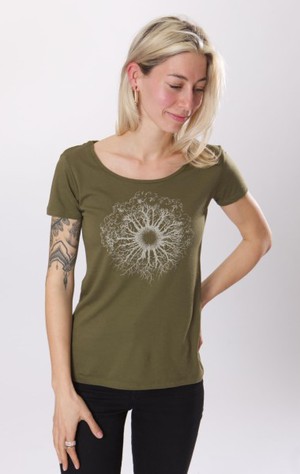 Fairwear Bambus Shirt Women Moss Green Treeslice from Life-Tree