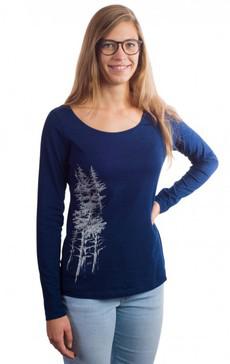 Fairwear Organic Longsleeve Women Denim Blue Fichtenwald via Life-Tree