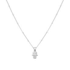 Tiny Hamsa Choker Silver via Loft & Daughter