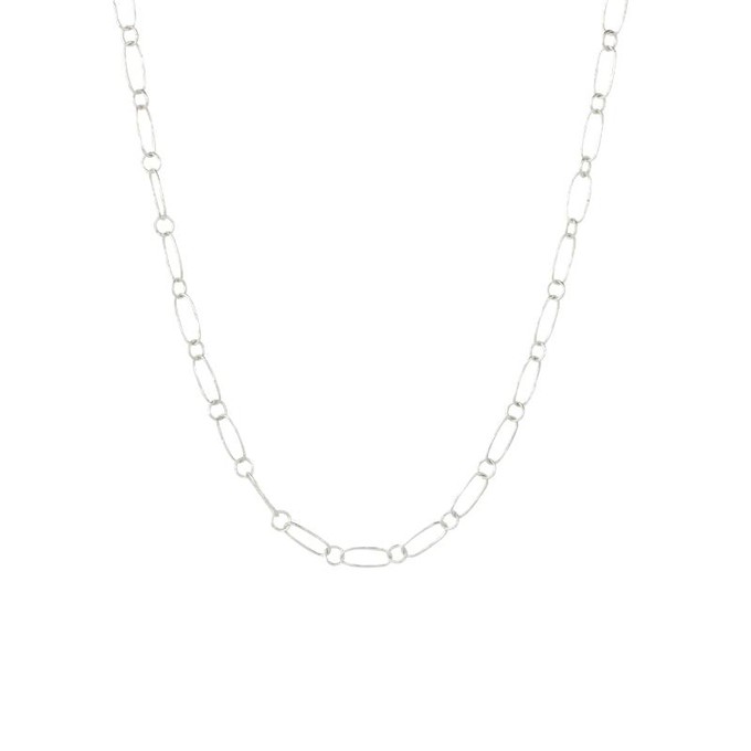 Hold Onto Hope Hammered Chain Necklace Silver from Loft & Daughter