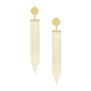 Divine Compass Earrings Gold Vermeil from Loft & Daughter