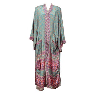 If Saris Could Talk Maxi Kimono- Mawi Beach from Loft & Daughter