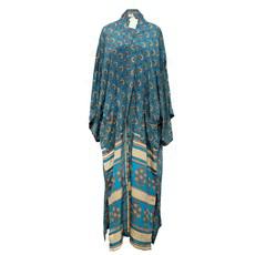 If Saris Could Talk Maxi Kimono- Jag Niwas via Loft & Daughter