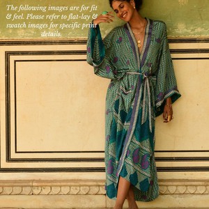 If Saris Could Talk Maxi Kimono- Rishikesh from Loft & Daughter