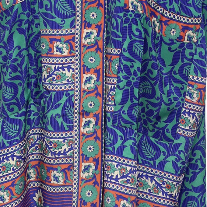 If Saris Could Talk Maxi Kimono- Zanzibar Border from Loft & Daughter