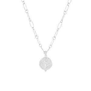 Hold Onto Hope Hammered Chain Necklace Silver from Loft & Daughter