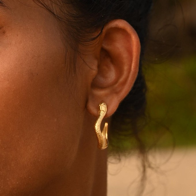 Serpent Hoops Silver from Loft & Daughter