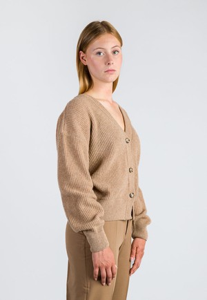 SOFT SHORT CARDIGAN | Camel from Loop.a life