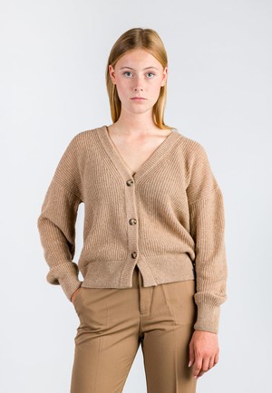 SOFT SHORT CARDIGAN | Camel from Loop.a life