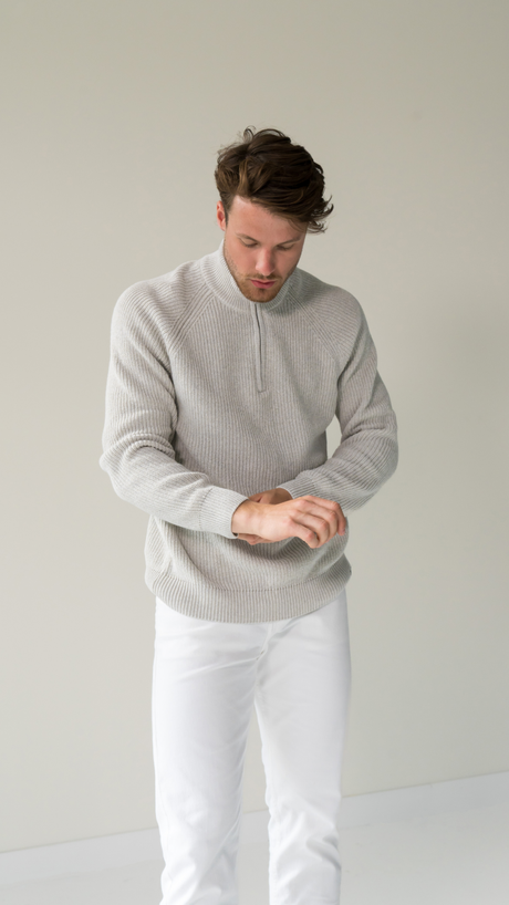 COTTON ZIP SWEATER | Kit from Loop.a life