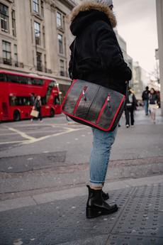 Messanger Bag-Recycled Inner Tube via Lost in Samsara