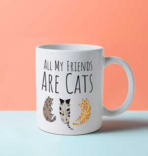 All My Friends are cats - Mug from Lost in Samsara