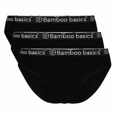 Bamboe slips Yara 3-pack - zwart via Lotika