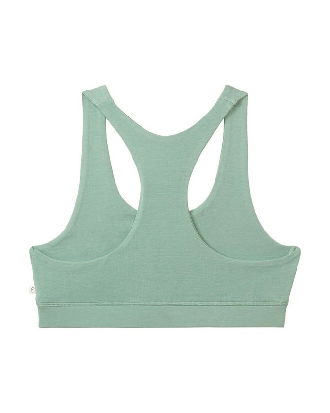 Tranquillo dames racerback-bh Tencel - granite green from Lotika