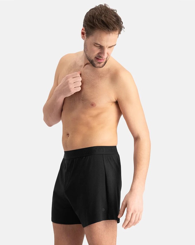 Bamboo Basics wijde bamboe boxershorts Kay - zwart 2-pack from Lotika