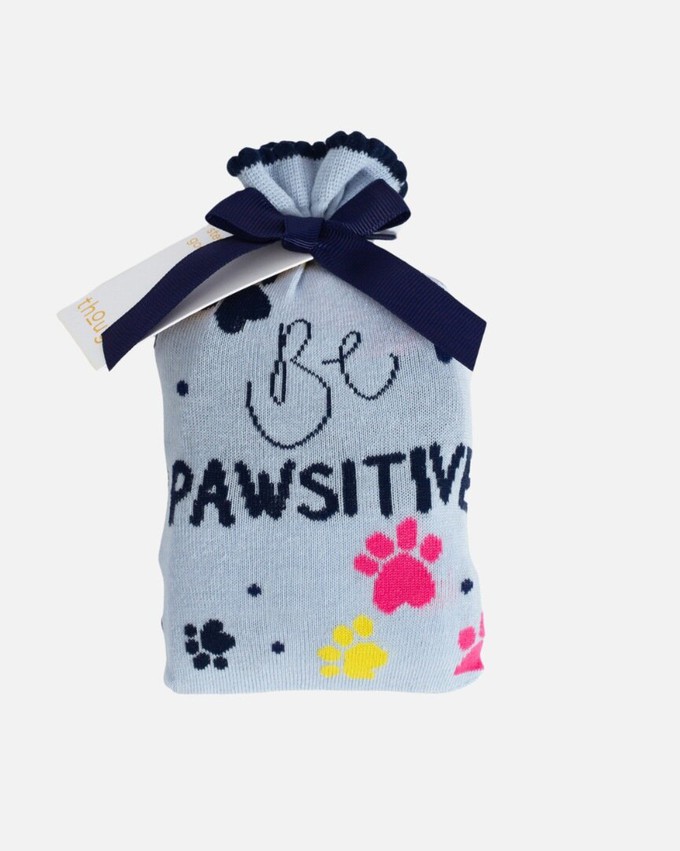 Dames cadeauzakje met 2 paar sokken - be pawsitive dogs from Lotika