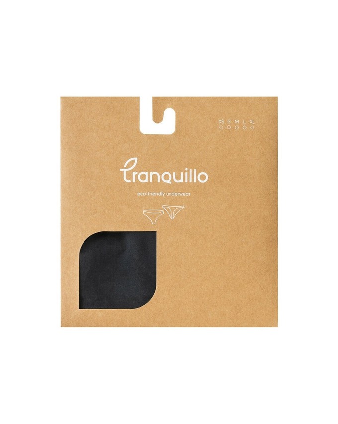 Tranquillo dames string Tencel - zwart from Lotika