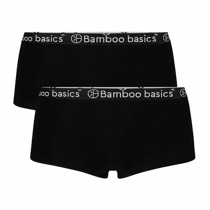 Bamboe hipsters Iris 2-pack - zwart from Lotika