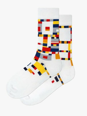 Piet Mondriaan sokken giftbox maat 36-40 from Lotika