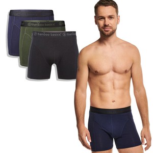 Bamboo Basics boxershorts Rico – black - army - navy from Lotika