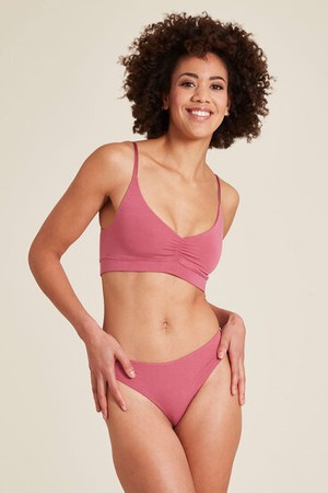 Tranquillo dames bralette bh Tencel - red violet from Lotika