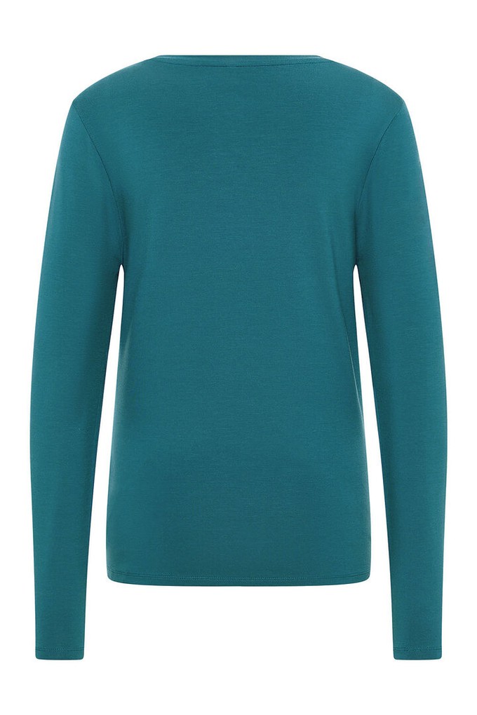 Tranquillo dames shirt lange mouwen Tencel - bermuda blue from Lotika