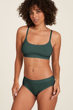 Tranquillo bralette Tencel - dark green maat L from Lotika