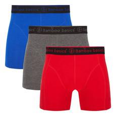 Bamboo Basics boxershorts Rico – blauw grijs rood via Lotika