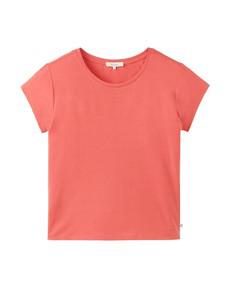 Tranquillo dames T-shirt Tencel - coral via Lotika