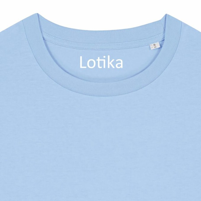 Saar T-shirt dames biologisch katoen - blue soul from Lotika