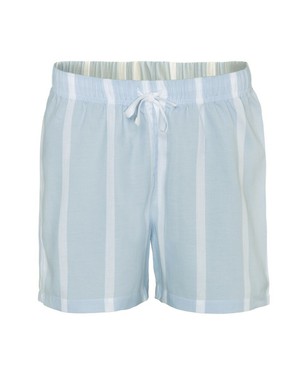 Pyjama short dames katoen Tricia - wit blauw from Lotika