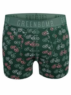 Greenbomb boxershort bike big - groen via Lotika