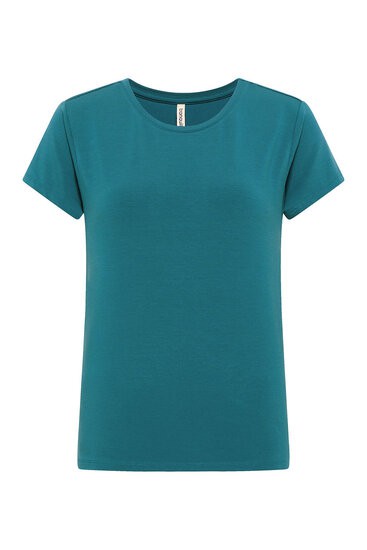 Tranquillo dames T-shirt Tencel - bermuda blue from Lotika