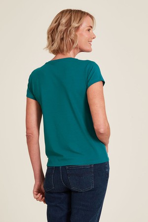 Tranquillo dames T-shirt Tencel - bermuda blue from Lotika