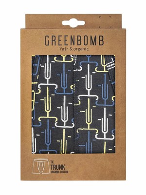 Greenbomb boxershort bike bond - navy from Lotika