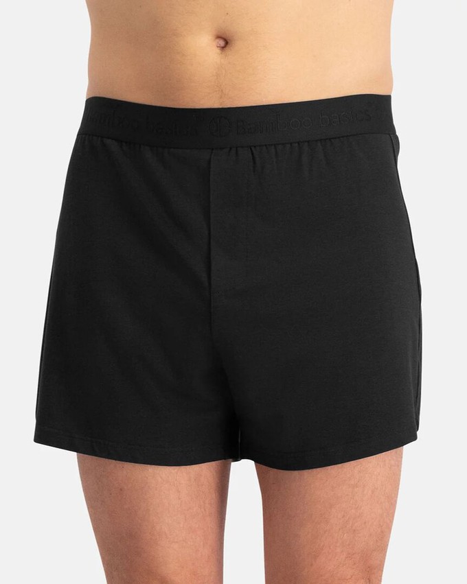 Bamboo Basics wijde bamboe boxershorts Kay - zwart 2-pack from Lotika