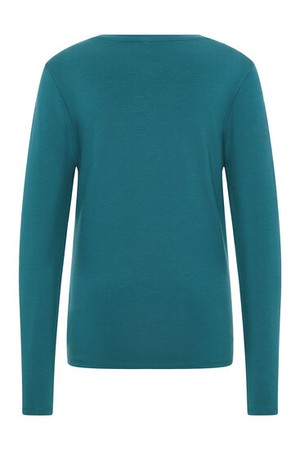 Tranquillo dames shirt lange mouwen Tencel - bermuda blue from Lotika