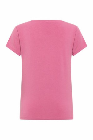 Tranquillo dames T-shirt Tencel - red violet from Lotika