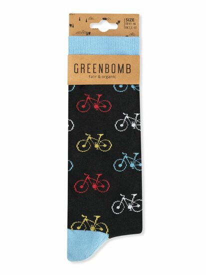 Greenbomb sokken bike full - zwart from Lotika