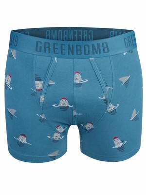 Greenbomb boxershort zeedieren walrus - blauw mt S from Lotika