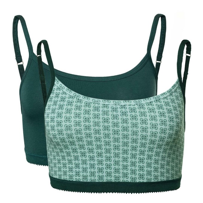 Living Crafts bustier katoen Pippa 2-pack - groen mt 48 from Lotika