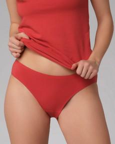 Comazo slip biologisch katoen - cranberry rood via Lotika