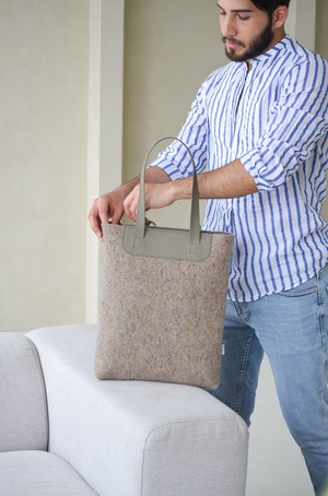 Shopper LIN - Taupe from MADE out of