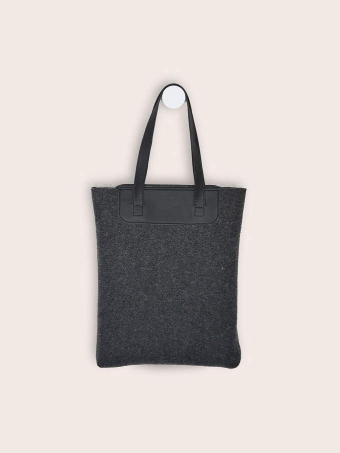 Duurzame vilten shopper LIN - Zwart from MADE out of