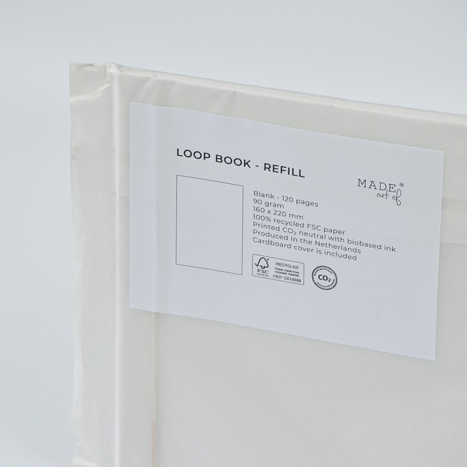 Navulling notitieboek LOOP - Blanco papier from MADE out of