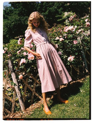 Eleonora Rose Linen Dress from Masha Maria