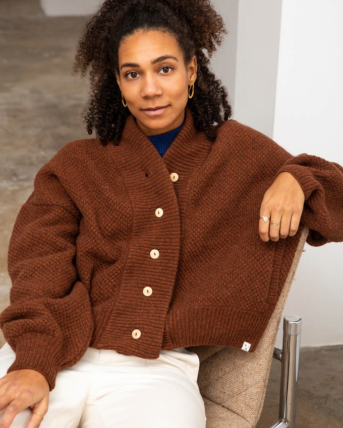 Knit Bomber Jacket chestnut from Matona