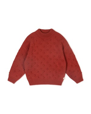 Juna Sweater Kids oxide red from Matona